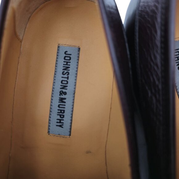 Johnston & Murphy Mens Size 9.5 Wide Brown Deerskin Leather Dress Shoes Loafers - Picture 14 of 15